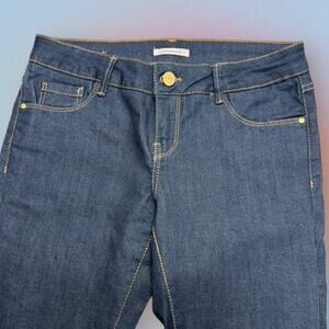 PROMOD Women's 6 Long Skinny Blue Jeans